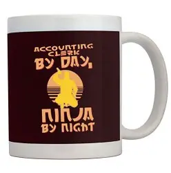 Accounting Clerk By Day Ninja By Night Coffee Mug