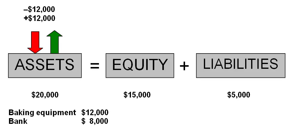 The effect of purchasing assets on the basic accounting equation