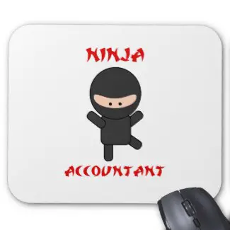 Ninja Accountant Mouse Pad