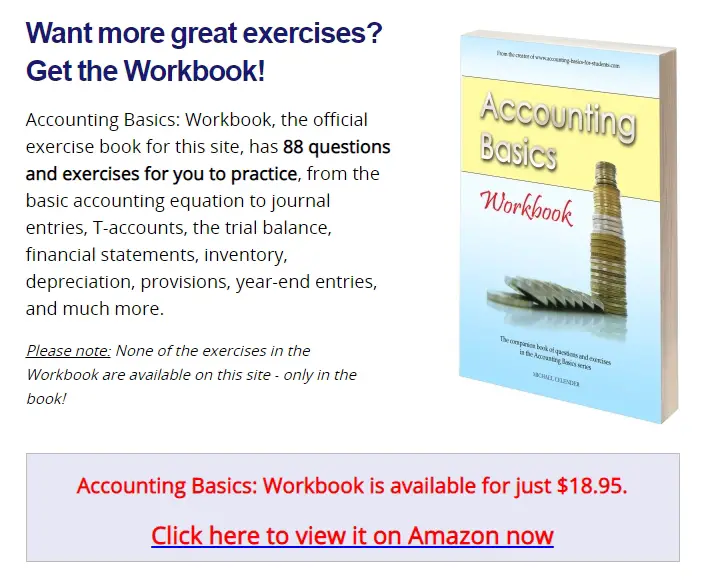 accounting exercise book