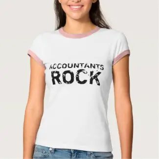 Accountants Rock Ladies Shirt