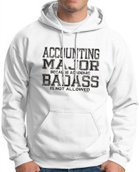 Accounting Major Because Academic Badass is Not Allowed Mens Hoodie