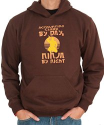 Accounting Clerk By Day Ninja By Night Mens Hoodie