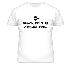 Black Belt in Accounting Mens Shirt