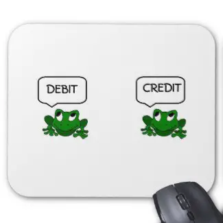 Frog Debit Credit Mousepad