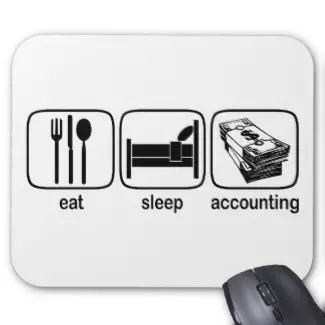Eat Sleep Accounting Mouse Pad