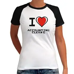 I Love Accounting Clerks Ladies Shirt