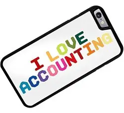 I Love Accounting Cellphone Cover Multicolored