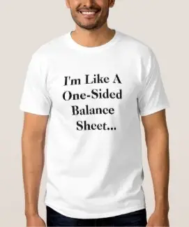 I'm Like a One-Sided Balance Sheet Mens Shirt Front