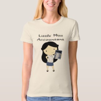 Little Miss Accountant Ladies Shirt