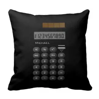 Customizable Maths Calculator Pillow