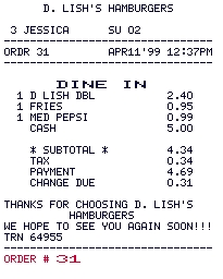 Example of Receipt