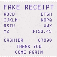 Sample Receipt