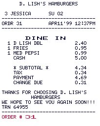 Example of Receipt